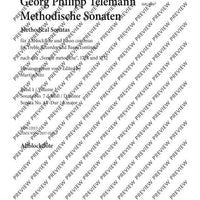 Methodical sonatas