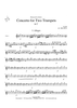 Concerto for Two Trumpets in C - Violin 1