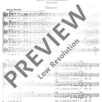 Drei französische Chöre - Choral Score