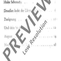 Lieder der Reife und Ernte