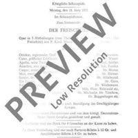 Der Freischütz - Full Score