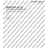 Wind Trio - Score and Parts