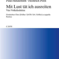 Mit Lust tät ich ausreiten - Choral Score