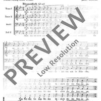 Am Adriatischen Meer - Choral Score