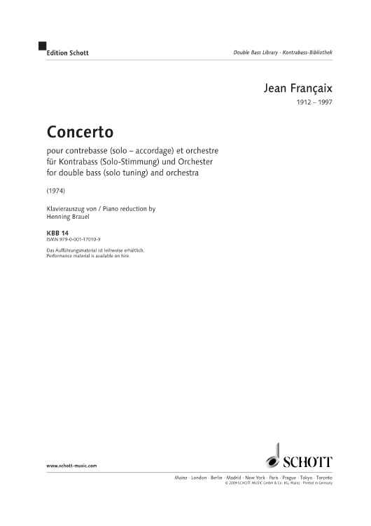 concerto - Piano Score and Solo Part