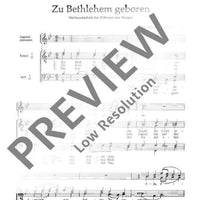 Fünf Weihnachtslieder - Choral Score