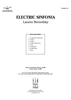 Electric Sinfonia - Contents