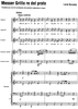 Messer Grillo re del prato - Score