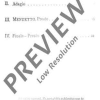 String Quartet G major, "Komplimentier" in G major - Full Score