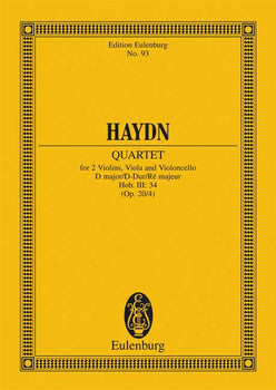 String Quartet D major - Full Score