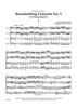 Brandenburg Concerto No. 5 - Score