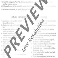 Laetatus sum - Score