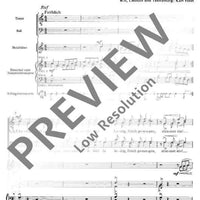 Schönster Schatz, leb wohl - Score