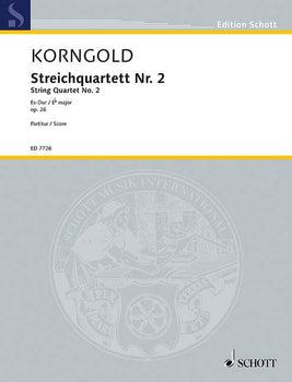 String Quartet No. 2 in E flat major - Score