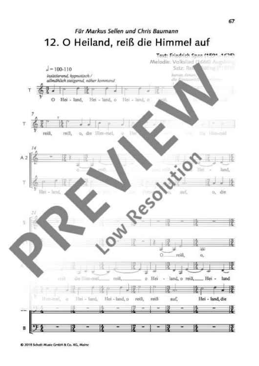 O Heiland, reiss die Himmel auf