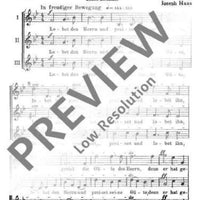 Trauungsgesang - Choral Score