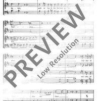 Weihnachtskantate - Choral Score