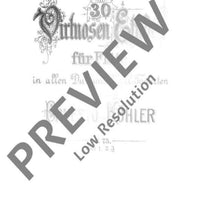 30 Virtuoso Etudes in all major and minor keys