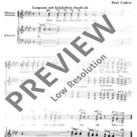 Drei Epigramme - Score