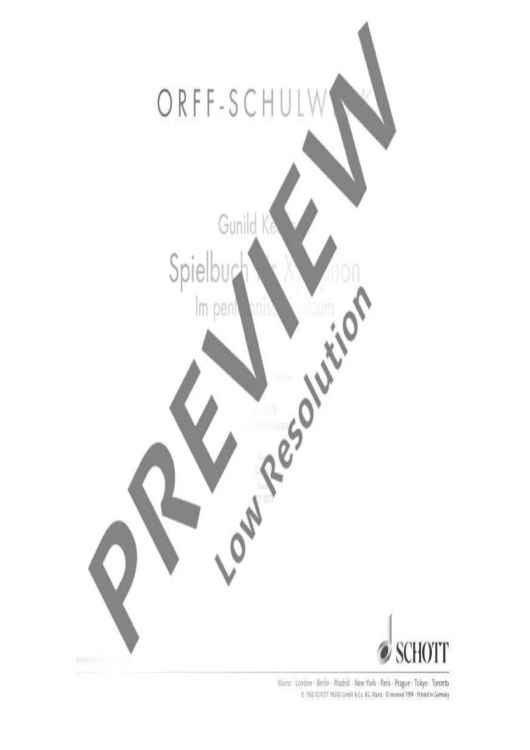 Spielbuch für Xylophon - Performing Score