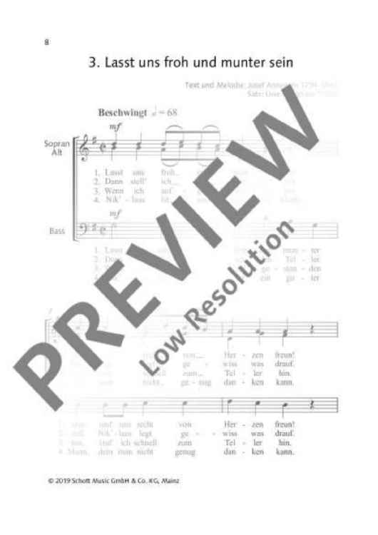 Lasst uns froh und munter sein