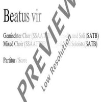 Beatus vir - Choral Score