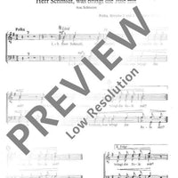 Schönster Schatz, leb wohl - Choral Score