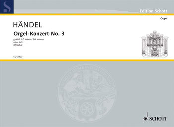 Organ Concerto No. 3 G Minor - Organ Reduction