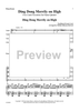 Ding Dong Merrily on High - Five Carol Favorites for Piano Quintet - Piano Score