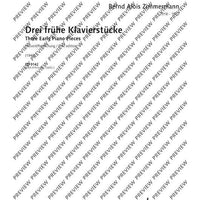 Three Early Piano Pieces