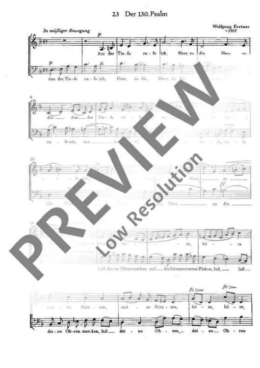 130. Psalm - Choral Score