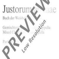 Justorum animae - Choral Score