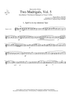 Two Madrigals, Vol. 5 - from Morley's "First Book of Madrigals to 4 Voices" (1594) - Bb Trumpet 1