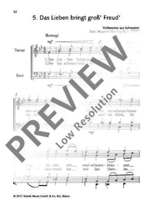 Das Lieben bringt groß’ Freud’
