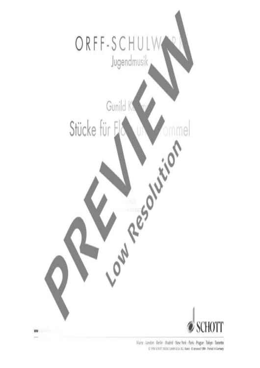 Pieces for Recorder and Drum - Performing Score