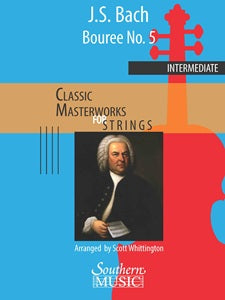 Bourree (from Lute Suite No. 1, BWV 996) - Full Score