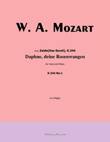 Daphne, deine rosenwangen  from Zaide (Das Serail)