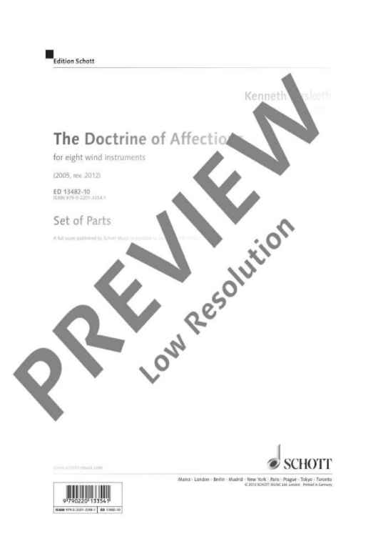 The Doctrine of Affections - Set of Parts