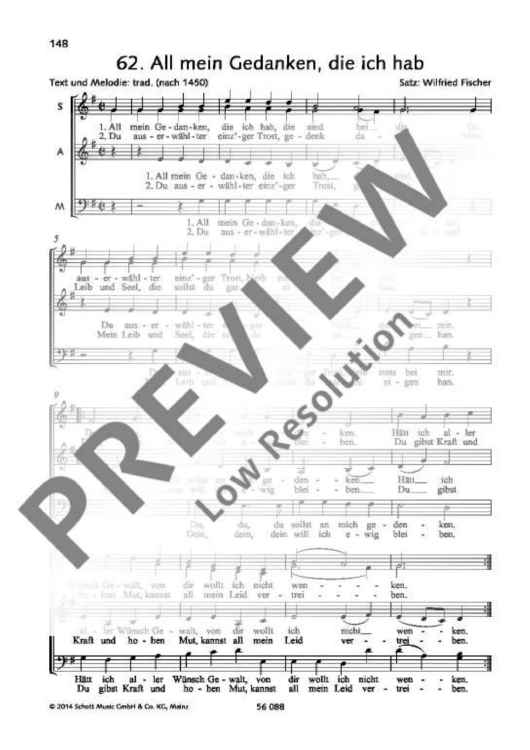 All mein Gedanken, die ich hab