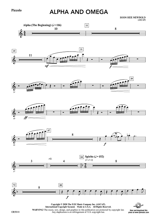 Alpha and Omega - Piccolo