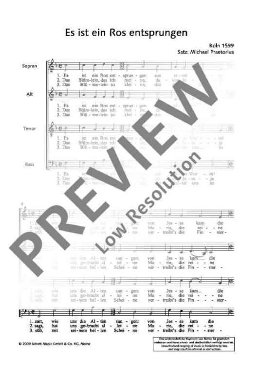 Es ist ein Ros entsprungen