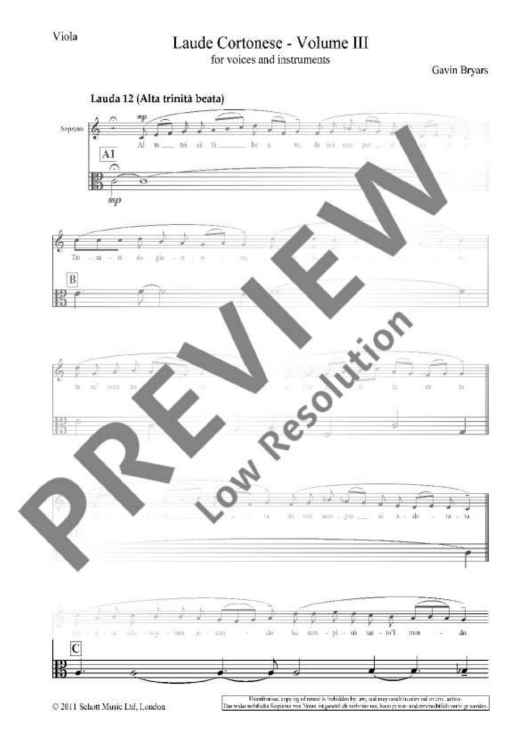 Laude Cortonese - Set of Parts