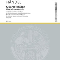 Quartet movements - Score and Parts