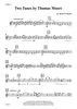 Two Tunes by Thomas Moore - Violin 1