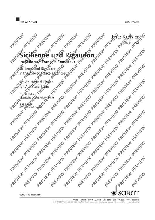 Sicilienne and Rigaudon