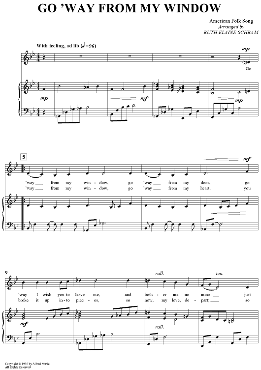 Go 'Way from My Window