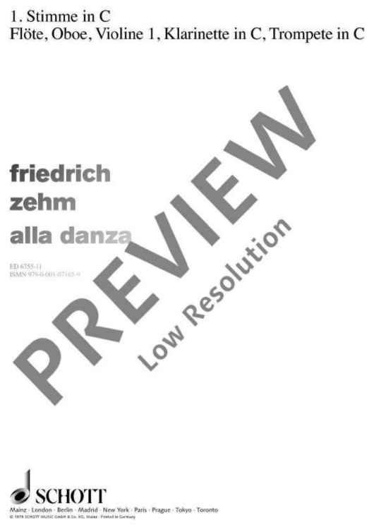 Alla Danza - 1st Part In C