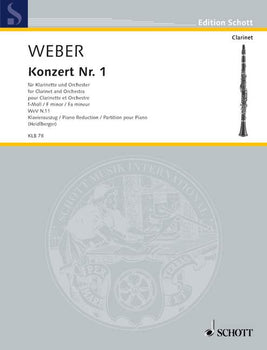 Clarinet Concerto No. 1 F minor - Piano Score With Solo Part