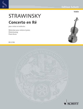 Concerto en ré - Concerto in D - Piano Score With Solo Part