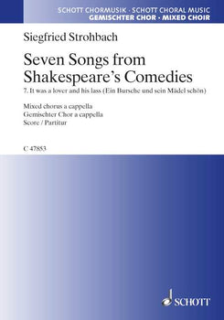 Seven Songs from Shakespeare's Comedies - Choral Score